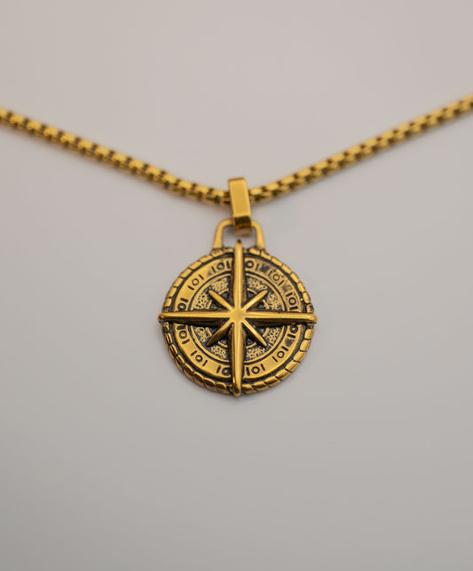 Retro Compass-Gold
